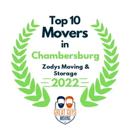 top 10 ranked movers in chambersburg 2022 zodys moving storage image