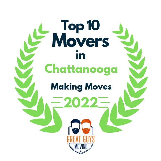 Top 10 Movers in Chattanooga, TN 2022 award