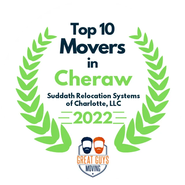 Top 10 Movers in Charlotte, NC 2022 award