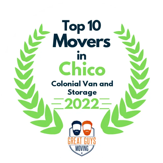 Top 10 Movers in Sacramento, CA 2022 award