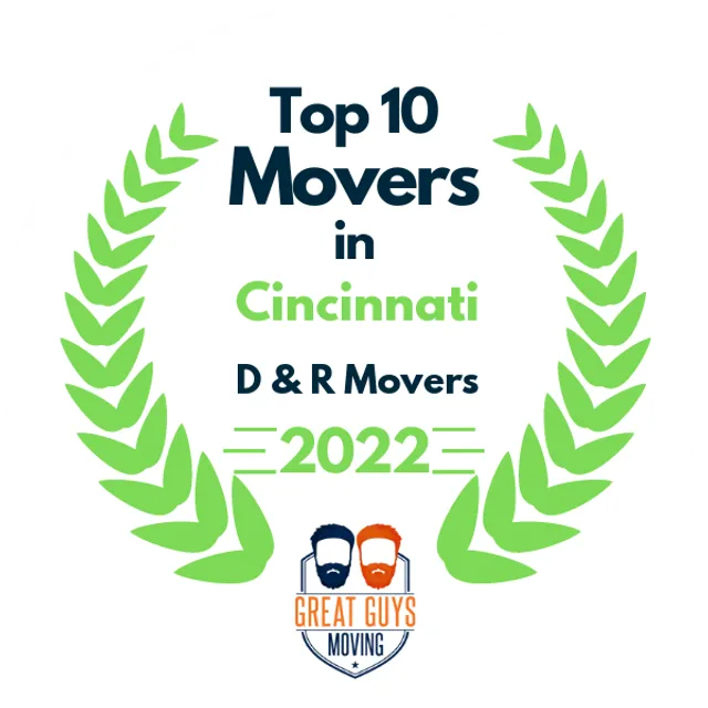 Top 10 Movers in Cincinnati, OH 2022 award