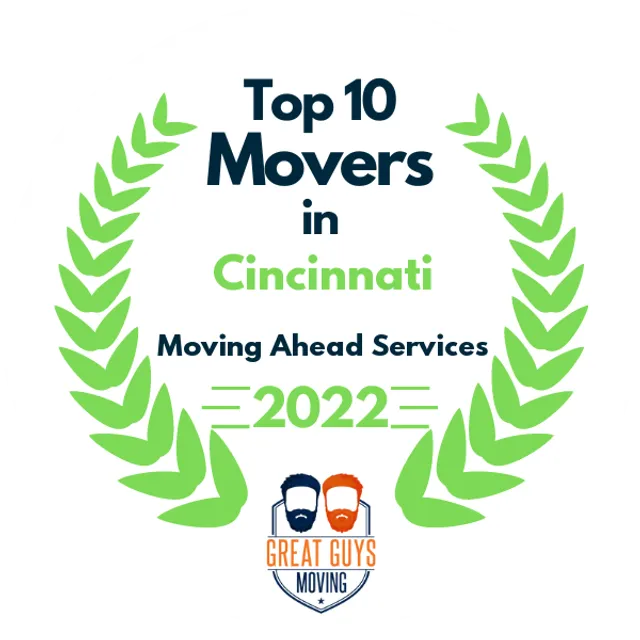 Top 10 Movers in Cincinnati, OH 2022 award