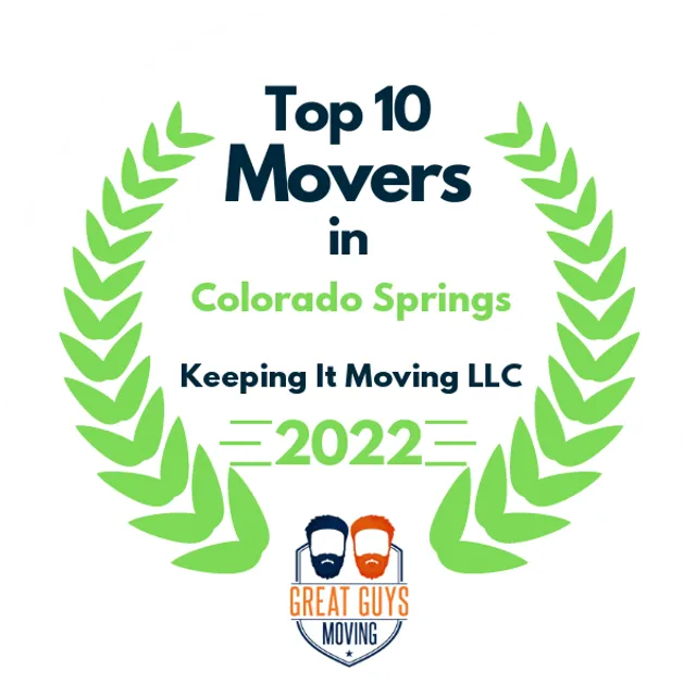 Top 10 Movers in Colorado Springs, CO 2022 award