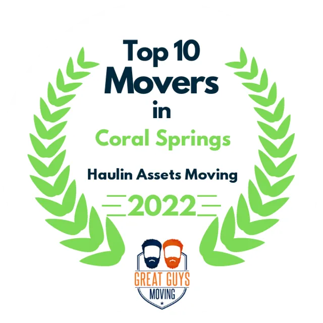 Top 10 Movers in Miami, FL 2022 award