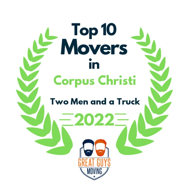 Top 10 Movers in Corpus Christi, TX 2022 award