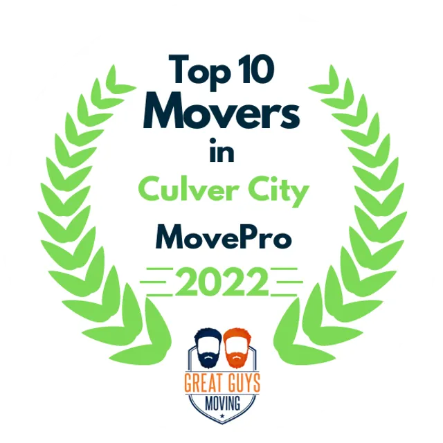 Top 10 Movers in Los Angeles, CA 2022 award