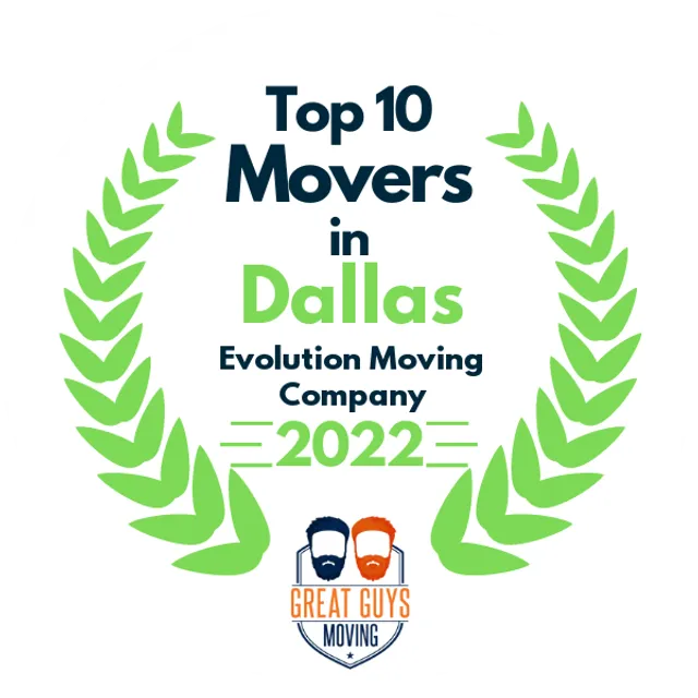 Top 10 Movers in Dallas, TX 2022 award