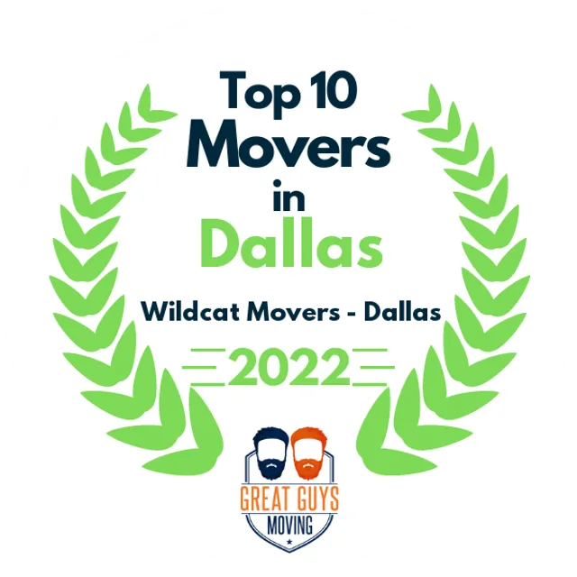 Top 10 Movers in Dallas, TX 2022 award