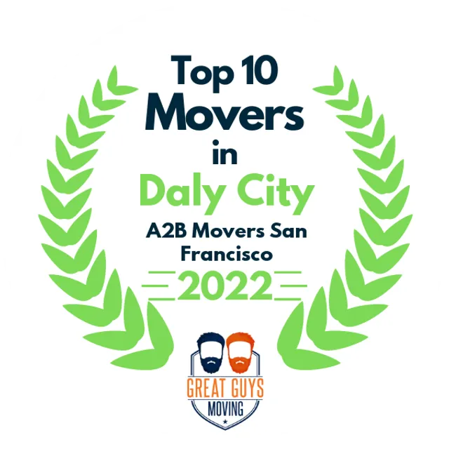 Top 10 Movers in San Francisco, CA 2022 award