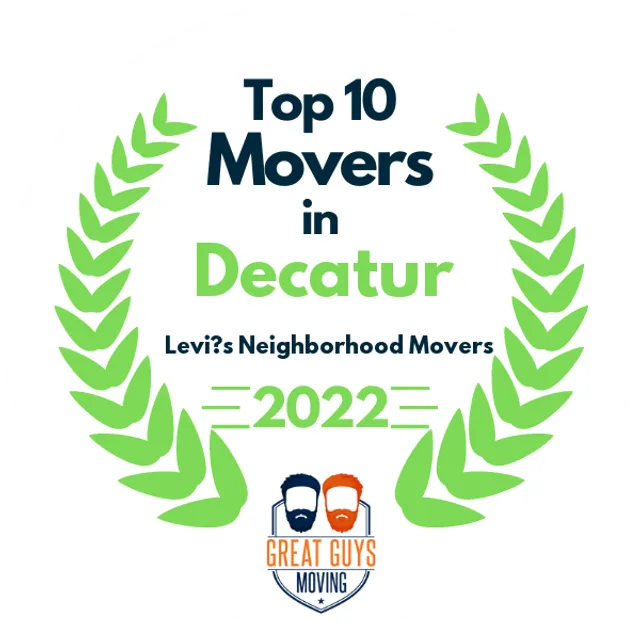 Top 10 Movers in Atlanta, GA 2022 award