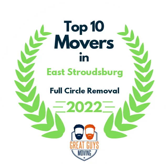 Top 10 Movers in East Stroudsburg, PA 2022 award