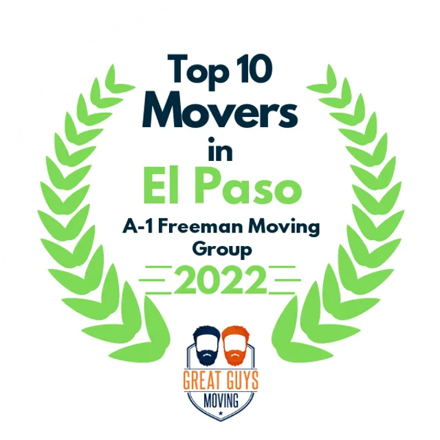 Top 10 Movers in El Paso, TX 2022 award