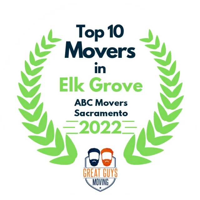 Top 10 Movers in Sacramento, CA 2022 award