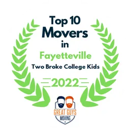 top 10 ranked movers in fayetteville 2022 tbck moving two broke college kids image