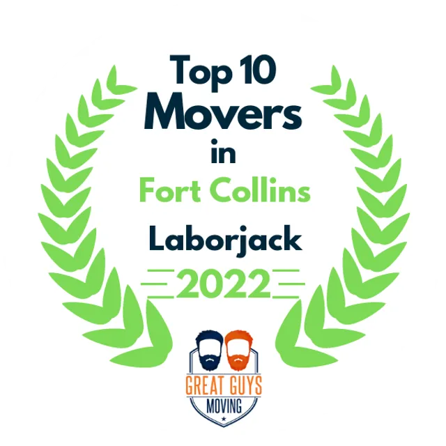 Top 10 Movers in Fort Collins, CO 2022 award