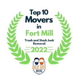 top 10 ranked movers in fort mill 2022 trash and stash junk removal image