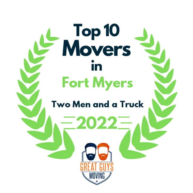 Top 10 Movers in Cape Coral, FL 2022 award