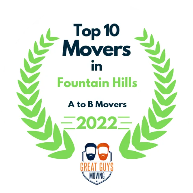 Top 10 Movers in Phoenix, AZ 2022 award