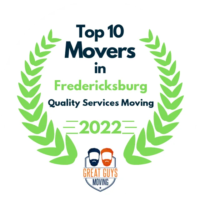 Top 10 Movers in Alexandria, VA 2022 award