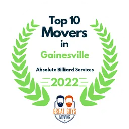 top 10 ranked movers in gainesville 2022 absolute billiard services image