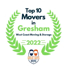 top 10 ranked movers in gresham 2022 west coast moving storage image