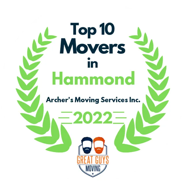 Top 10 Movers in Hammond, IN 2022 award