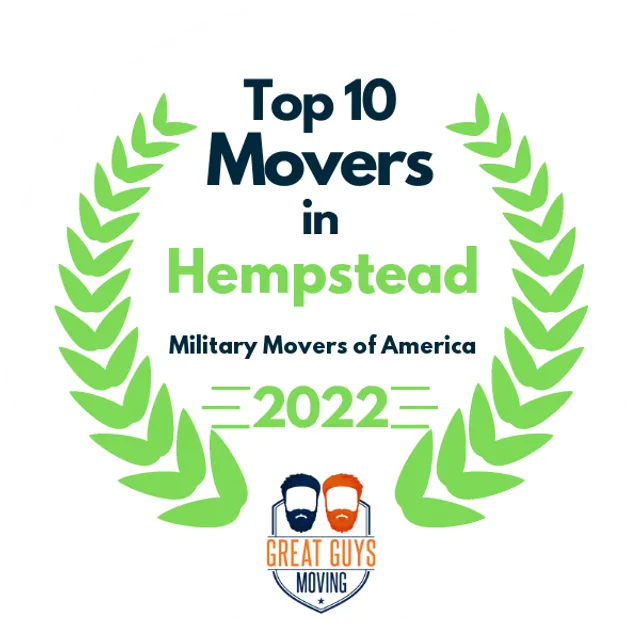 Top 10 Movers in Hempstead, NY 2022 award