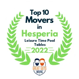 top 10 ranked movers in hesperia 2022 leisure time pool tables image