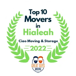 top 10 ranked movers in hialeah 2022 ciao moving storage image