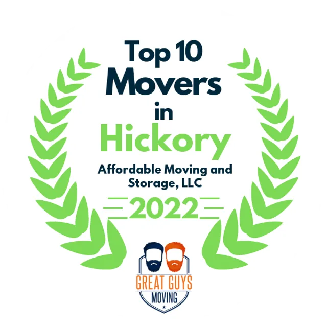 Top 10 Movers in High Point, NC 2022 award