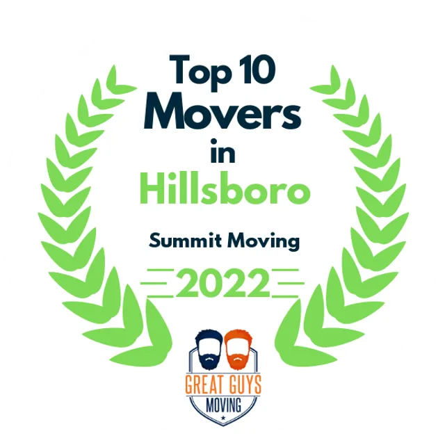 Top 10 Movers in Portland, OR 2022 award