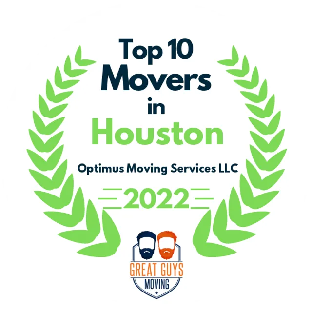 Top 10 Movers in Houston, TX 2022 award