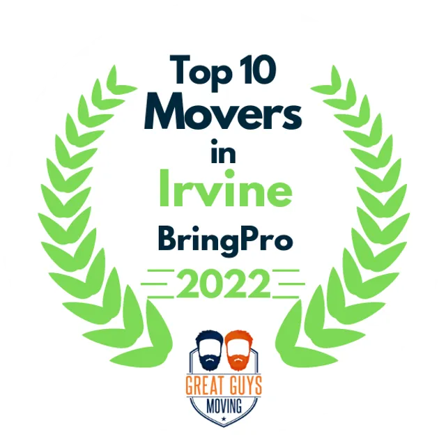 Top 10 Movers in Anaheim, CA 2022 award