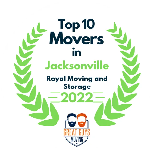 Top 10 Movers in Jacksonville, FL 2022 award