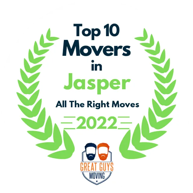 Top 10 Movers in Jasper, TX 2022 award