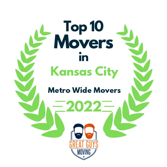 Top 10 Movers in Kansas City, MO 2022 award