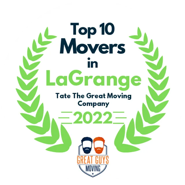 Top 10 Movers in Peachtree City, GA 2022 award