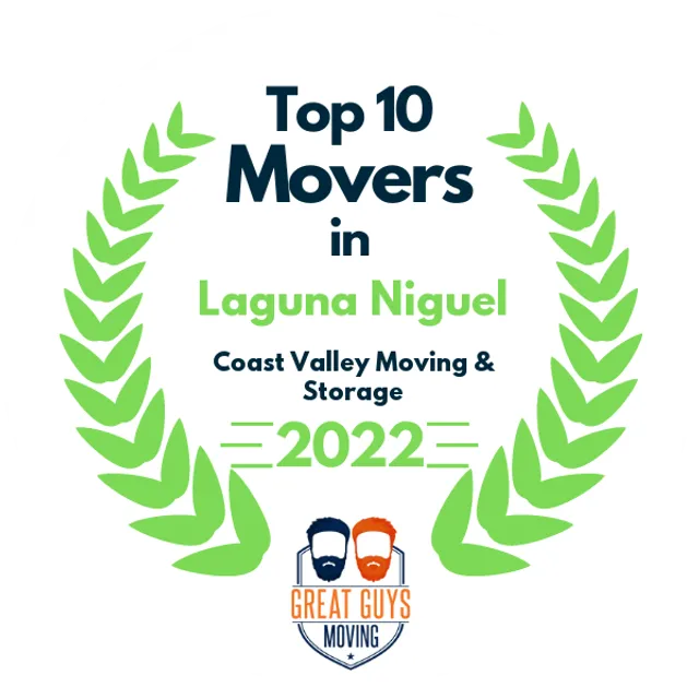 Top 10 Movers in Ontario, CA 2022 award