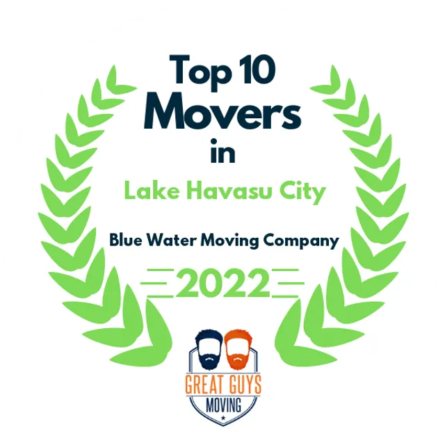 Top 10 Movers in Lake Havasu City, AZ 2022 award