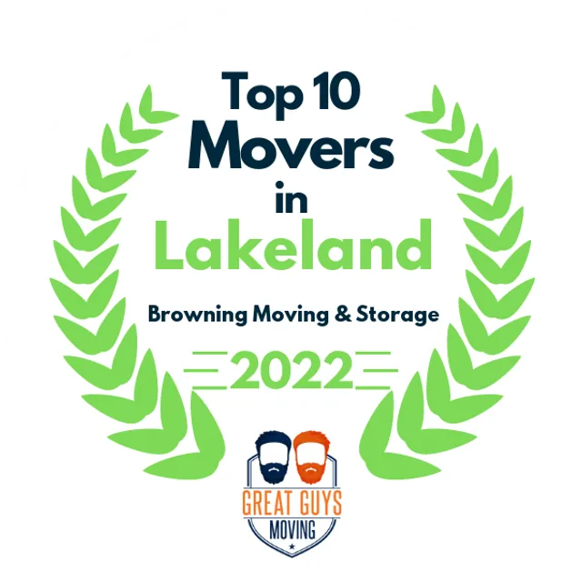 Top 10 Movers in Clearwater, FL 2022 award