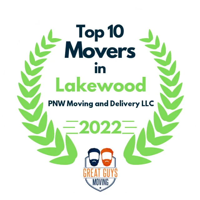 Top 10 Movers in Tacoma, WA 2022 award