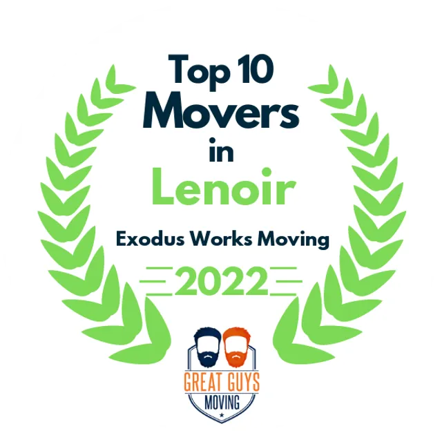 Top 10 Movers in Hickory, NC 2022 award