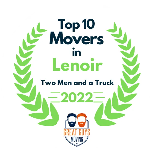 Top 10 Movers in Concord, NC 2022 award