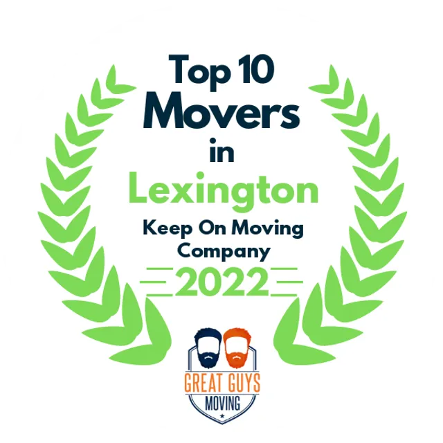 Top 10 Movers in Lexington, KY 2022 award