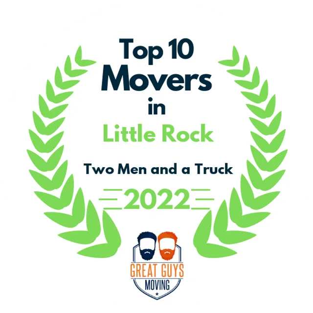 Top 10 Movers in Little Rock, AR 2022 award