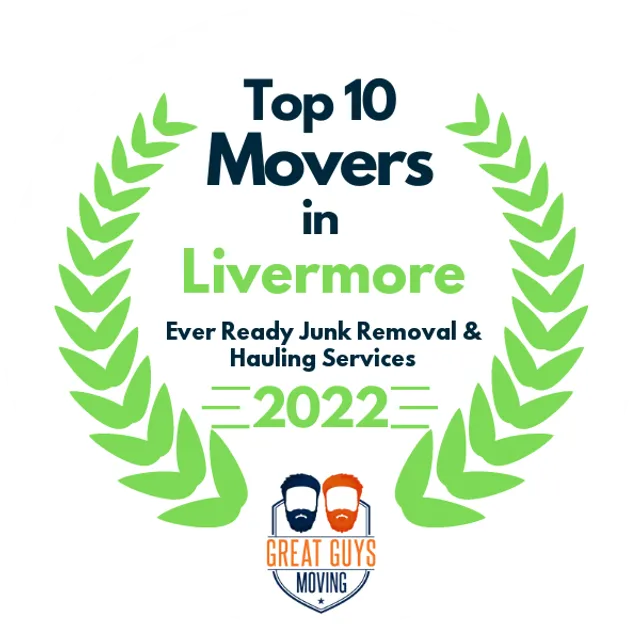 Top 10 Movers in Livermore, CA 2022 award