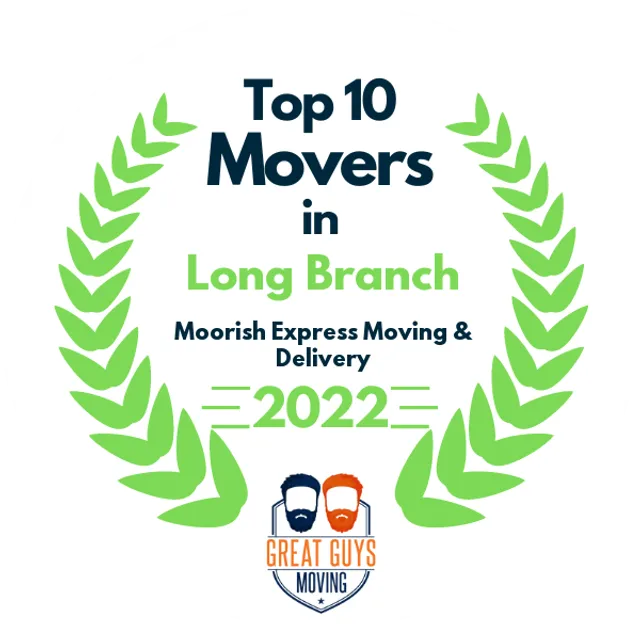 Top 10 Movers in Jersey City, NJ 2022 award