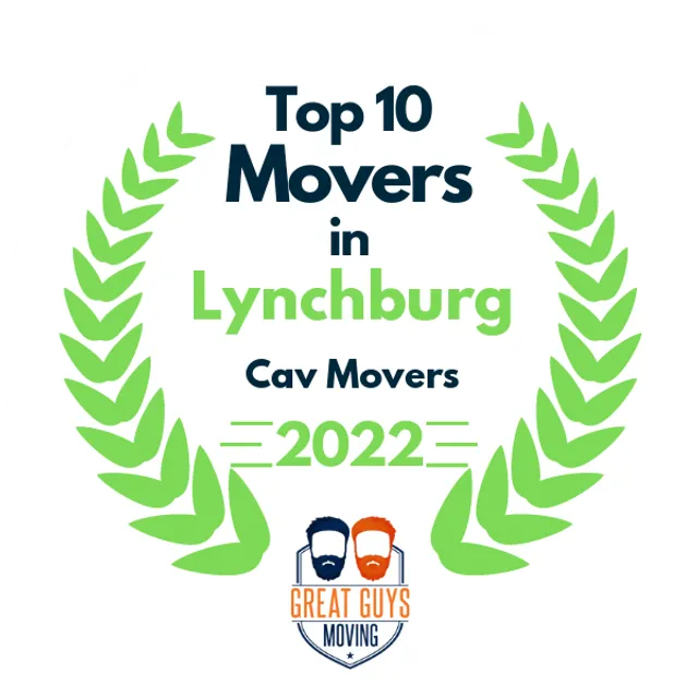 Top 10 Movers in Lynchburg, VA 2022 award