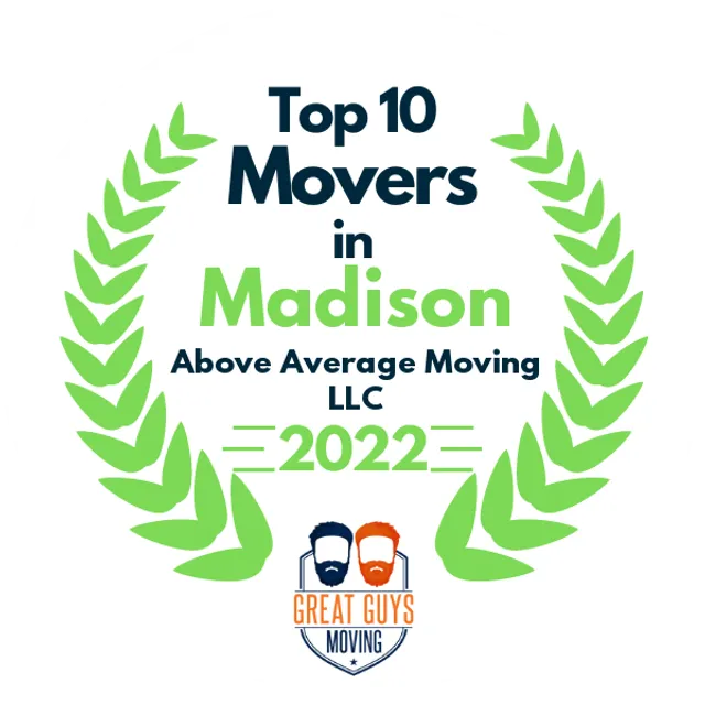 Top 10 Movers in Madison, WI 2022 award