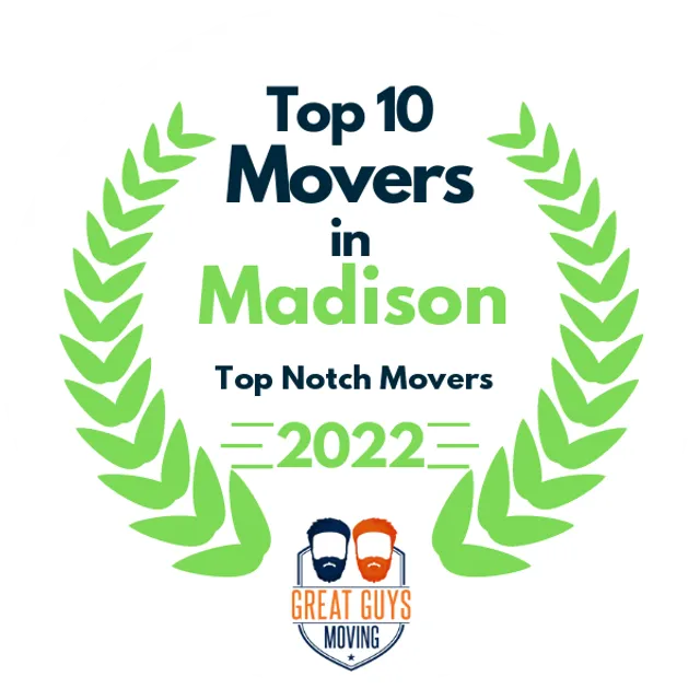 Top 10 Movers in Madison, WI 2022 award